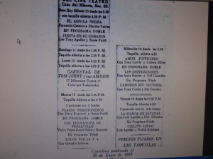 imagen de la cartelera