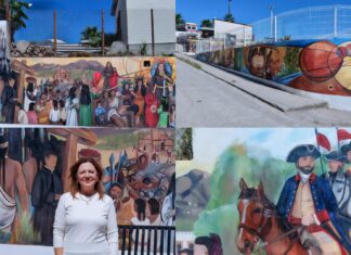Mural histórico cobra vida en Arizpe y está por concluir