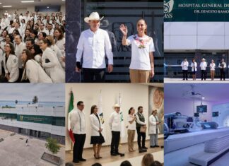 Inauguran Sheinbaum y Durazo Hospital Gral. 15 en Hermosillo