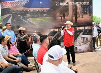 Arranca Gobernador Durazo modernización del estadio de Los Mayos