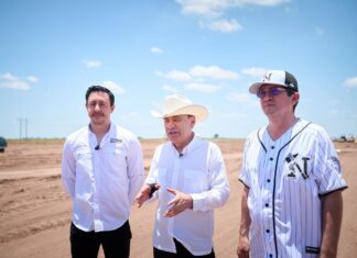 Supervisa Durazo construcción de Viviendas del Bienestar en Navojoa