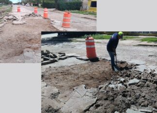 Avanza obra de empedrado en Mesa Sur: Gabriel Holguín