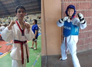 Hermanos Quintero destacan en competencia estatal de taekwondo